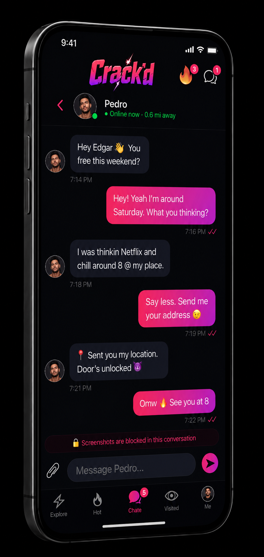 Crack'd chat view